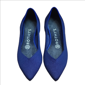 ROTHY'S The Point Navy pointed toe flats
